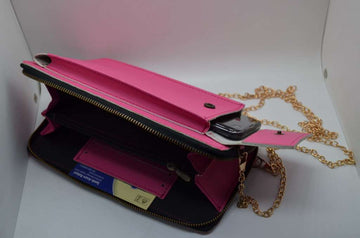 Baby Pink Cltuch with mobile pouch